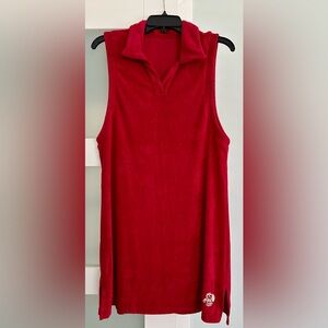 Elegant Red Sleeveless Women's Top